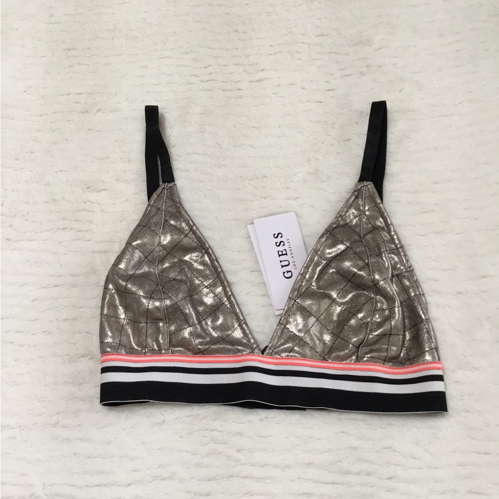Guess triangle texture bralette NWT size XS